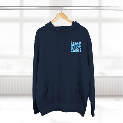 Blue wave Hoodie, Beach Haven Crest - newly updated