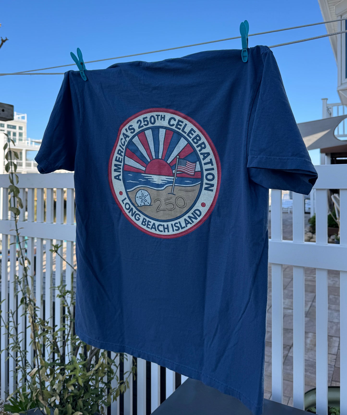 Coastal Celebration Comfort Colors T-Shirt - Long Beach Island