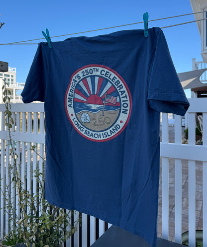 Coastal Celebration Comfort Colors T-Shirt - Long Beach Island