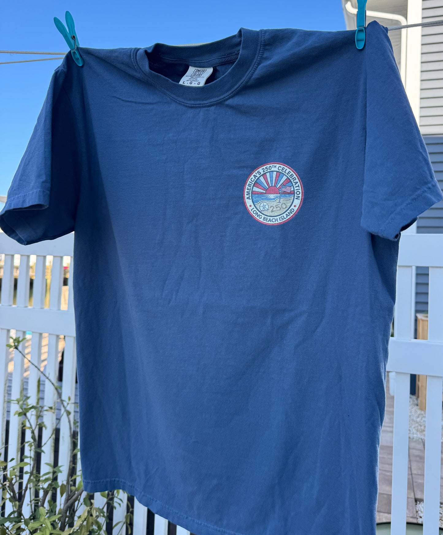 Coastal Celebration Comfort Colors T-Shirt - Long Beach Island