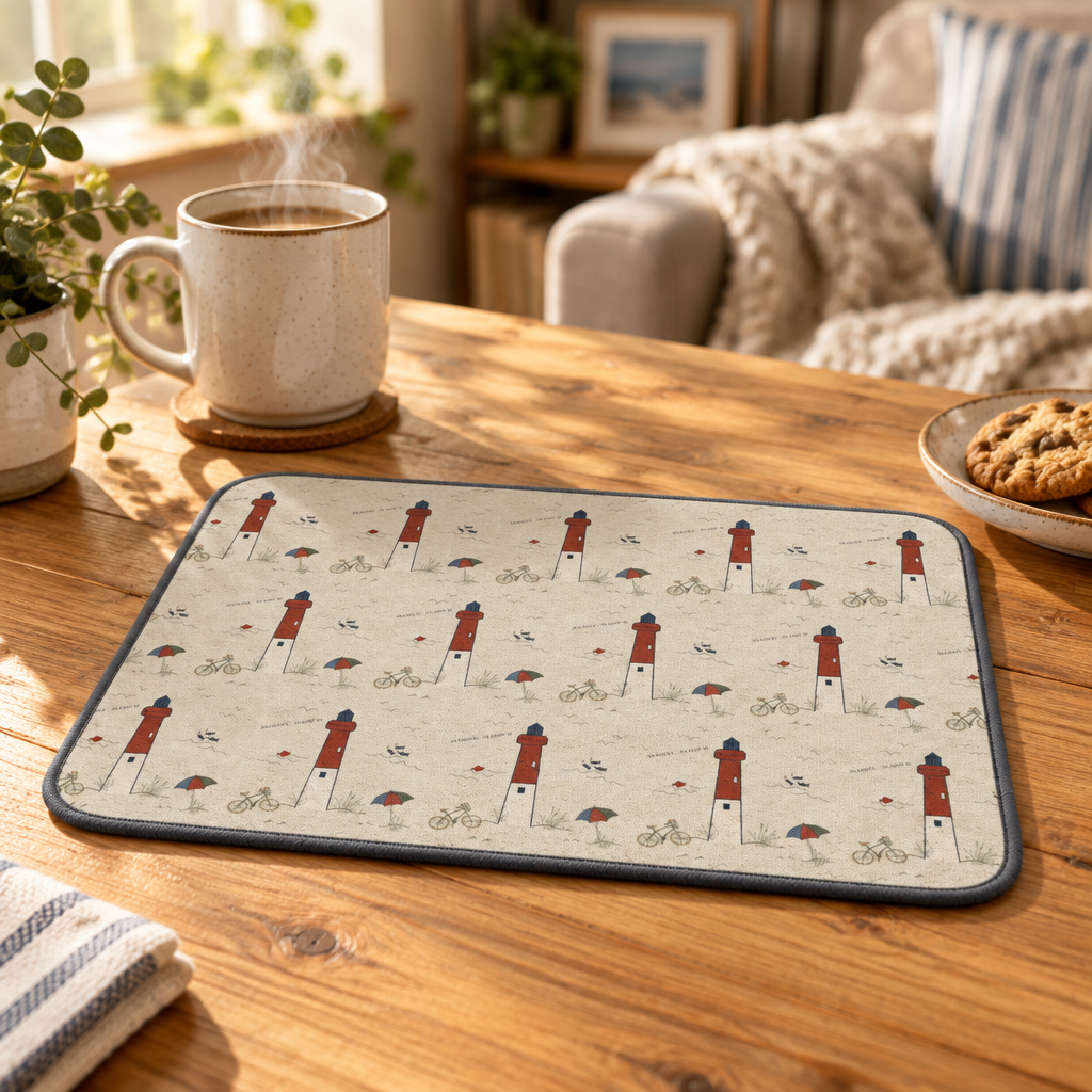 Old Barney Days Kitchen Dish Drying Mat