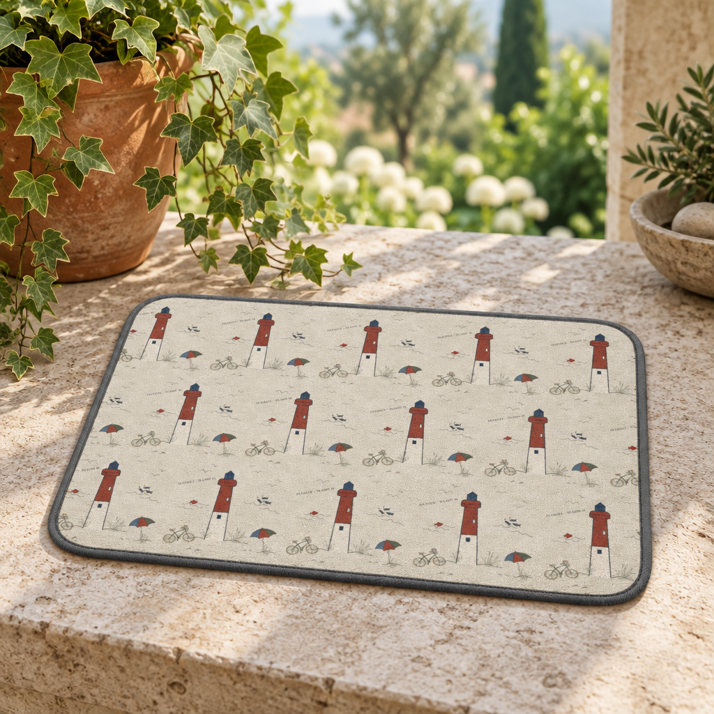 Old Barney Days Kitchen Dish Drying Mat