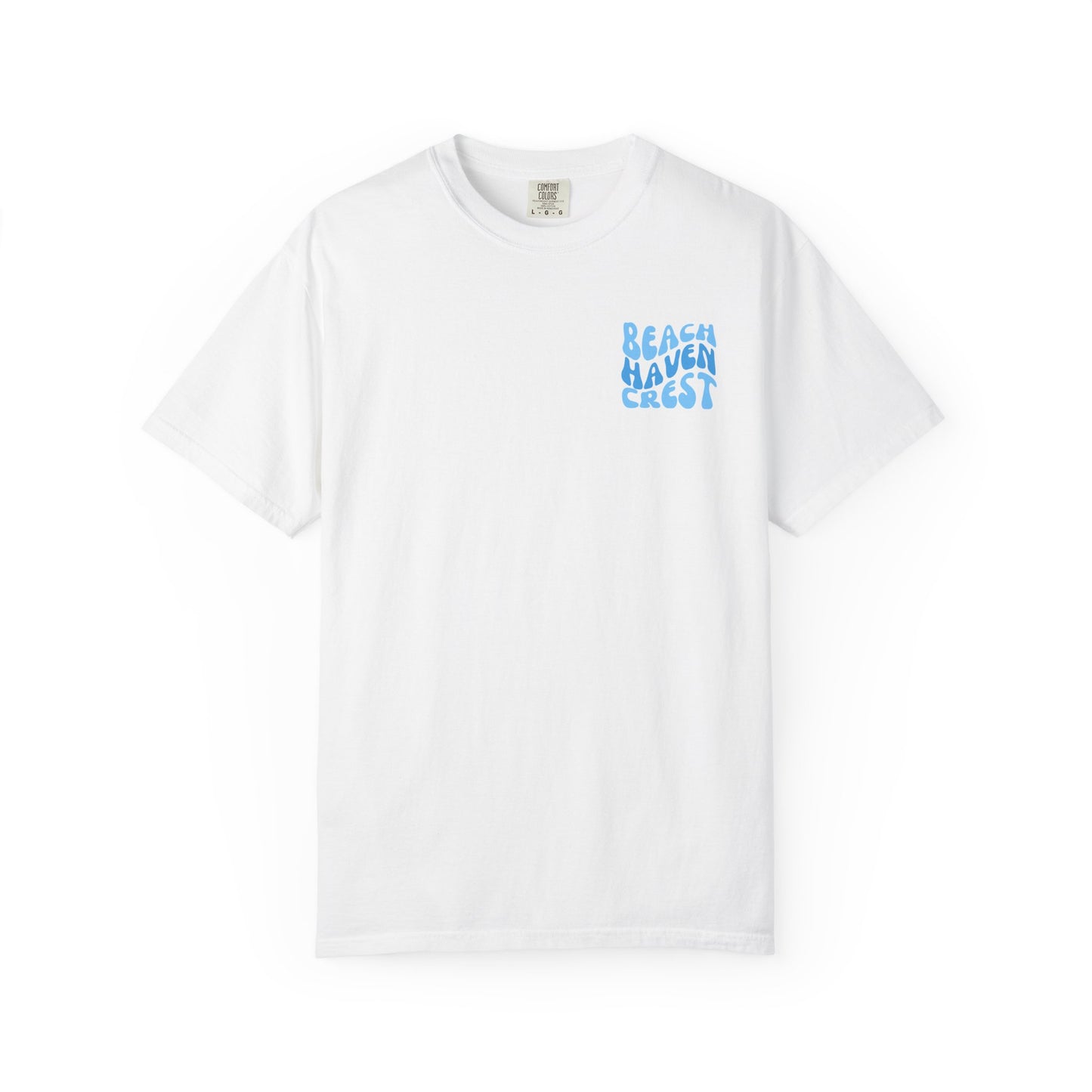 Blue Wave Comfort Colors tee - Beach Haven Crest