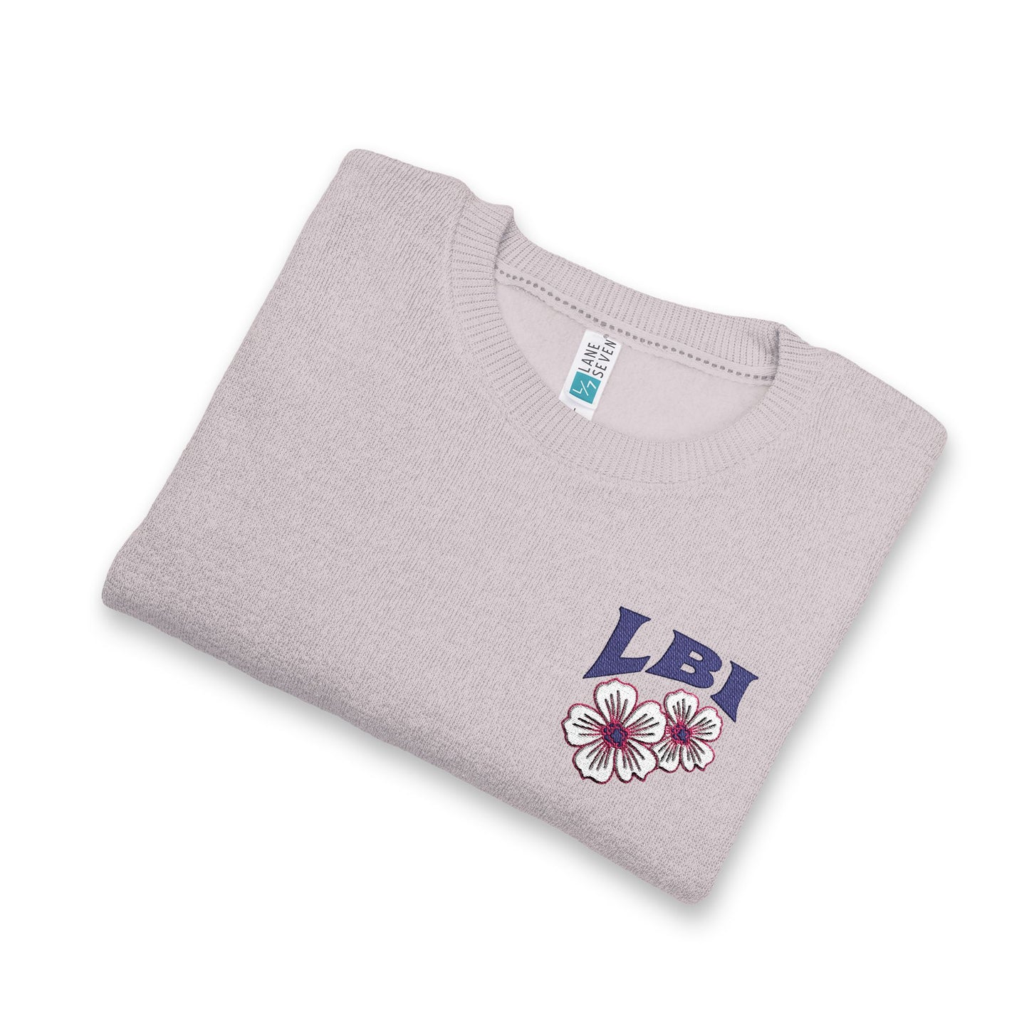 Retro Bloom Embroidered Nantucket Pullover - Salt and Pepper edition