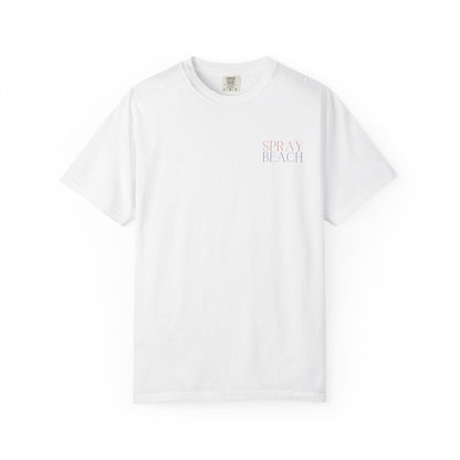Patriotic Comfort Colors tee, Spray Beach