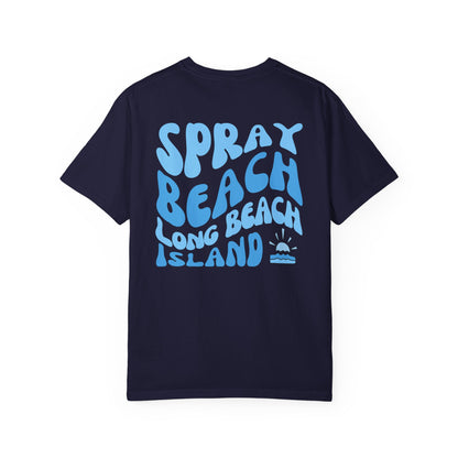 Blue Wave Comfort Colors tee - Spray Beach