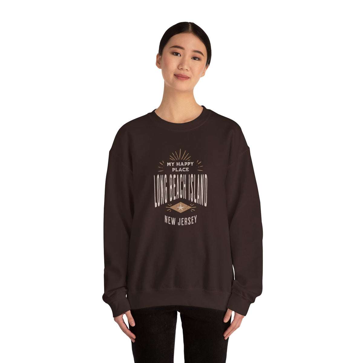 My Happy Place Sweatshirt, Long Beach Island