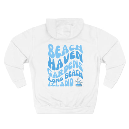 Blue Wave Hoodie, Beach Haven Gardens, newly updated