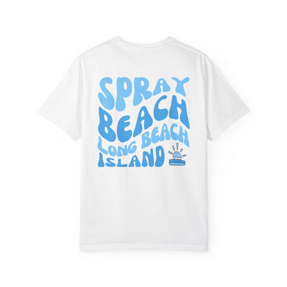 Blue Wave Comfort Colors tee - Spray Beach