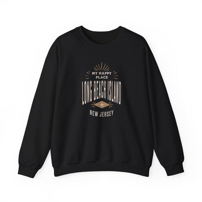 My Happy Place Sweatshirt, Long Beach Island