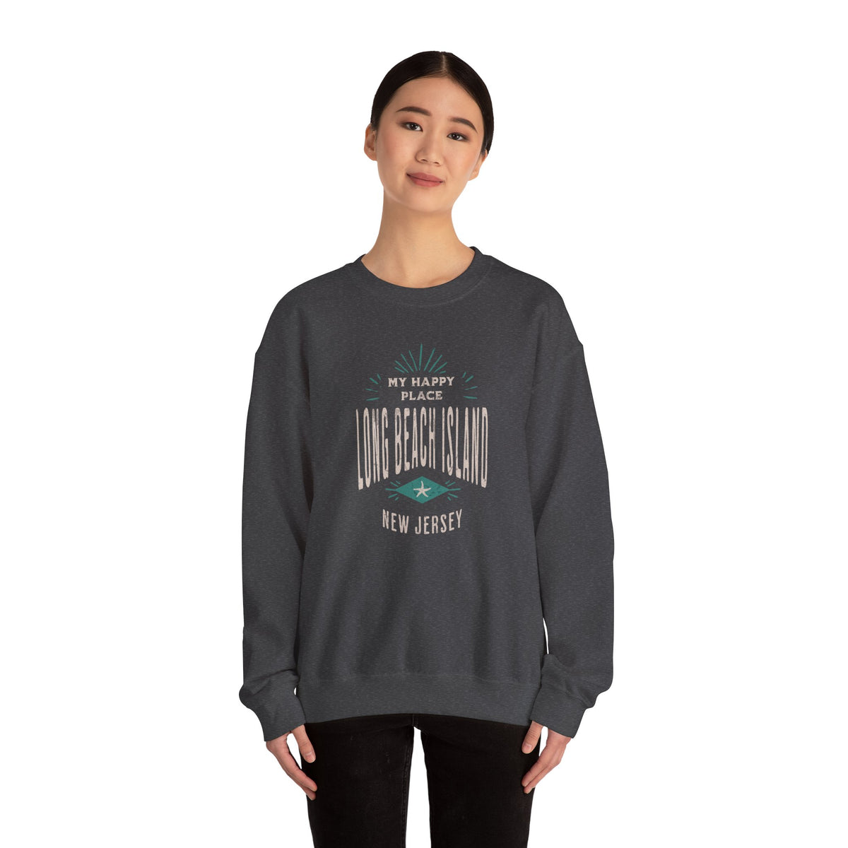 My Happy Place Sweatshirt, Long Beach Island