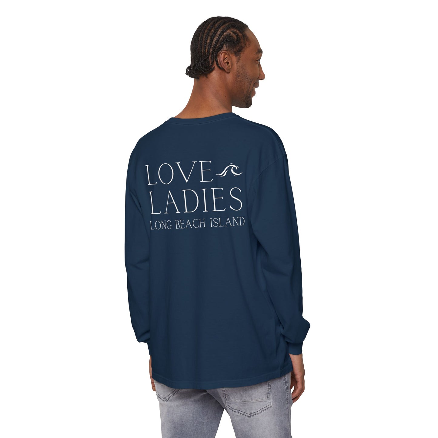 Waves Comfort Colors Long Sleeve Tee, Loveladies