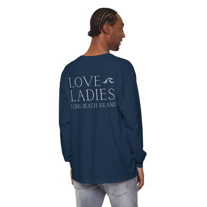 Waves Comfort Colors Long Sleeve Tee, Loveladies