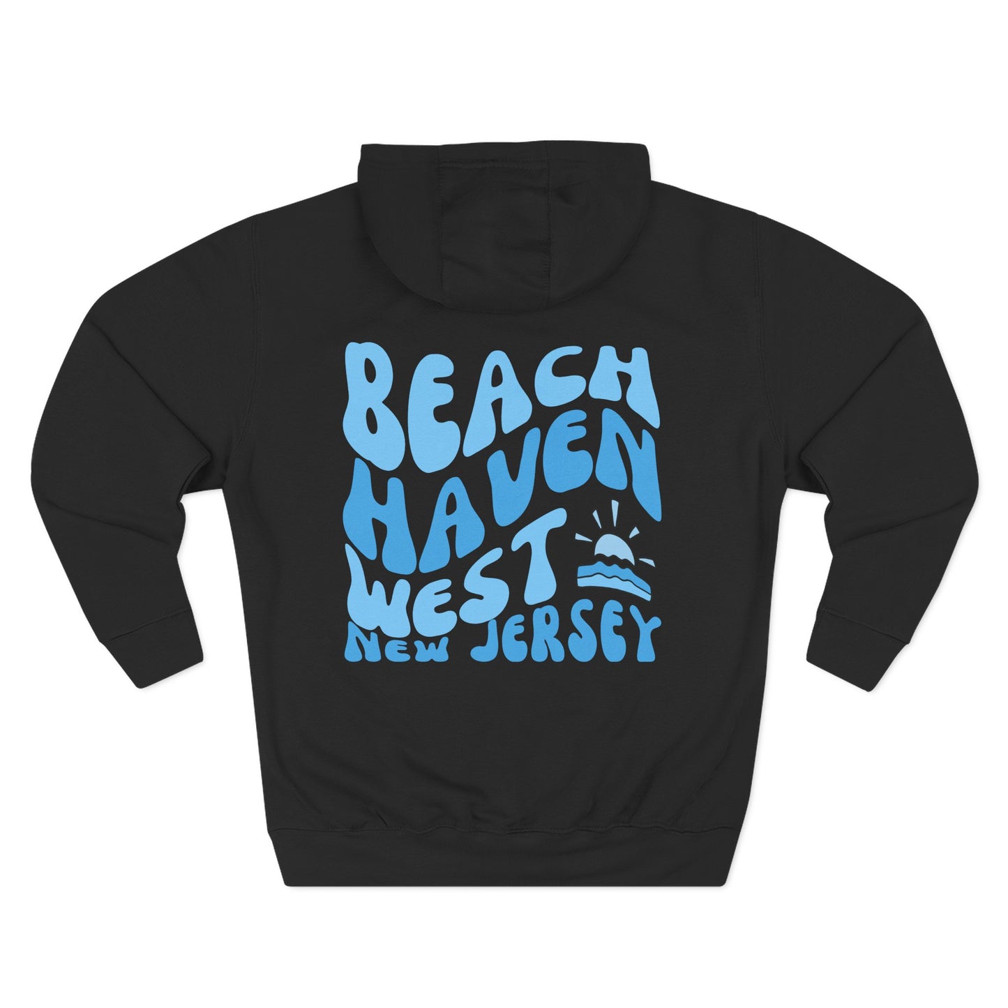 Blue wave Hoodie, Beach Haven West, newly updated