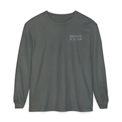 Waves Comfort Colors Long Sleeve Tee, Brighton Beach