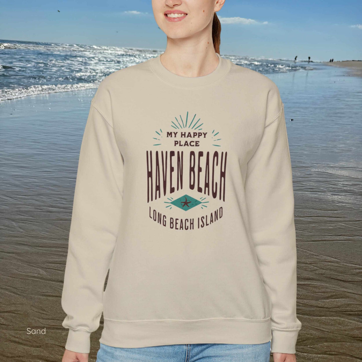 My Happy Place Sweatshirt, Haven Beach