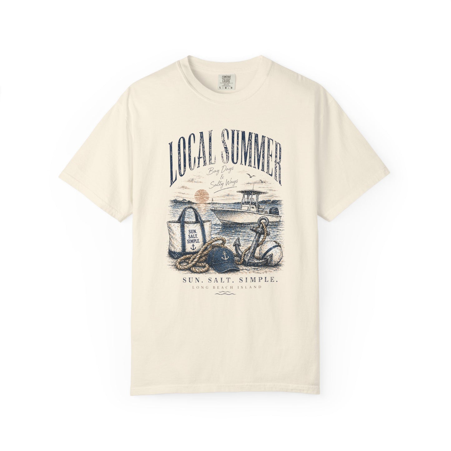 Local Summer Boat Days Comfort Colors T-Shirt