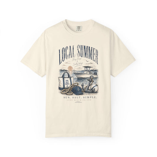 Local Summer Boat Days Comfort Colors T-Shirt