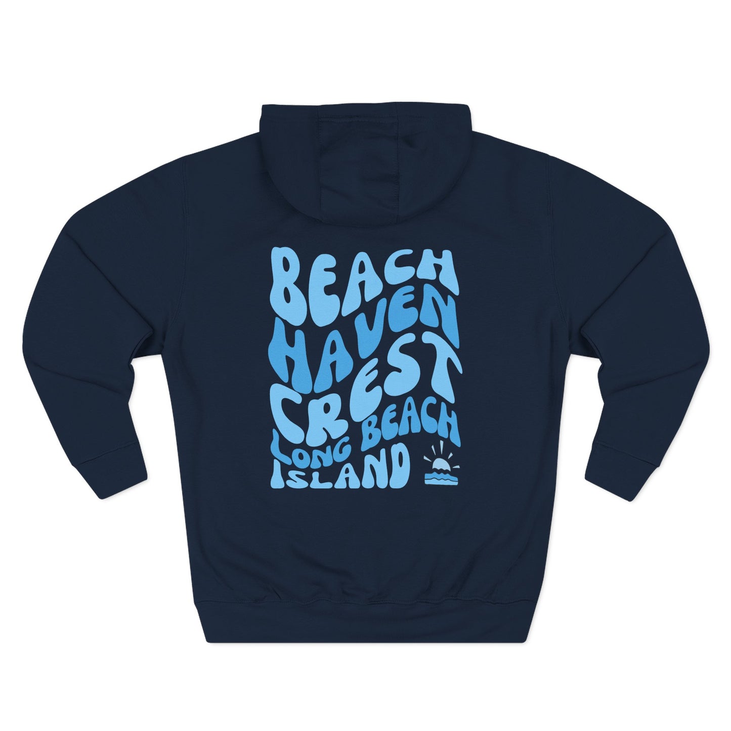 Blue wave Hoodie, Beach Haven Crest - newly updated