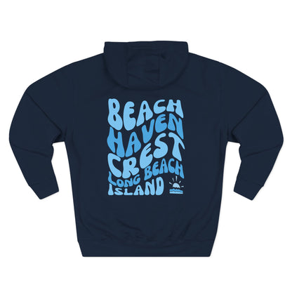 Blue wave Hoodie, Beach Haven Crest - newly updated