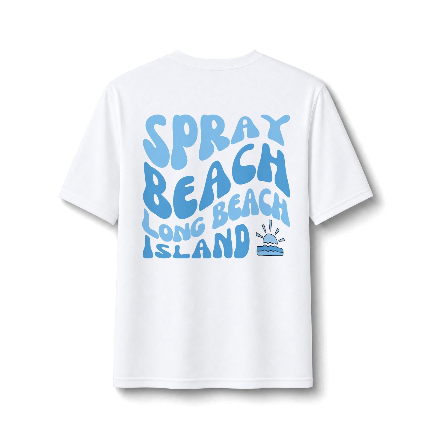 Blue Wave Performance Tee — Spray Beach - UPF50 - Sun protection