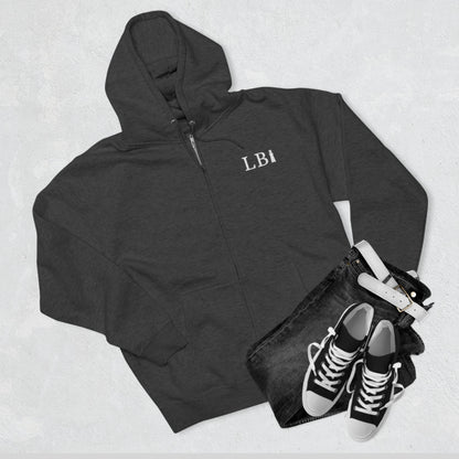 North to South Full Zip Hoodie, Long Beach Island