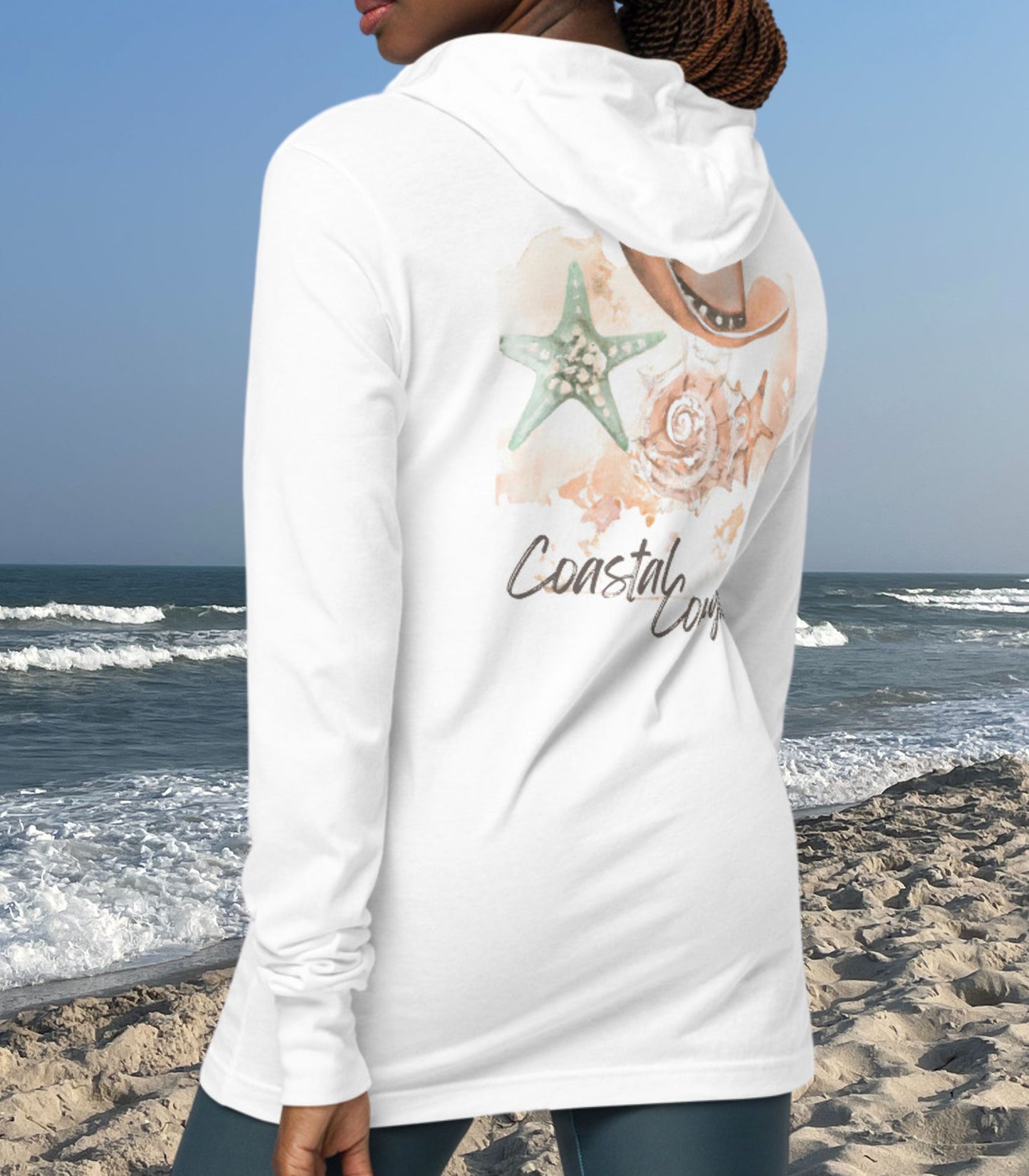 Coastal Cowgirl Hooded long-sleeve tee