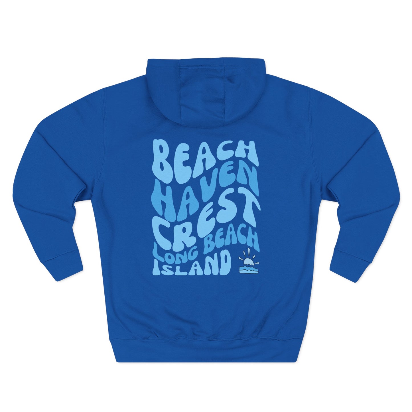Blue wave Hoodie, Beach Haven Crest - newly updated