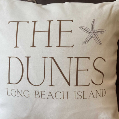 The Dunes Driftwood Square Pillow