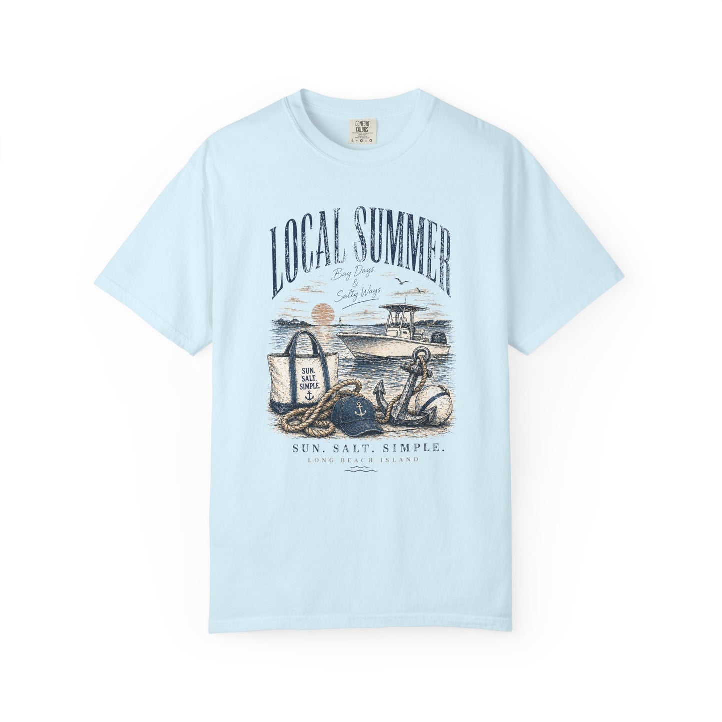 Local Summer Boat Days Comfort Colors T-Shirt