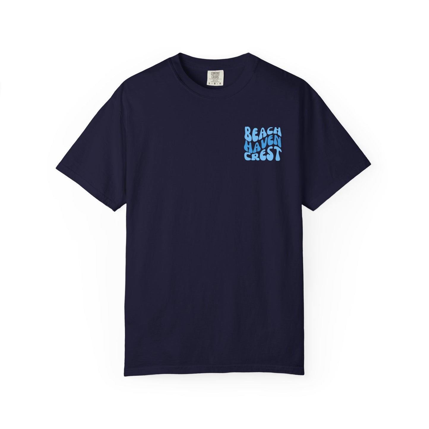 Blue Wave Comfort Colors tee - Beach Haven Crest