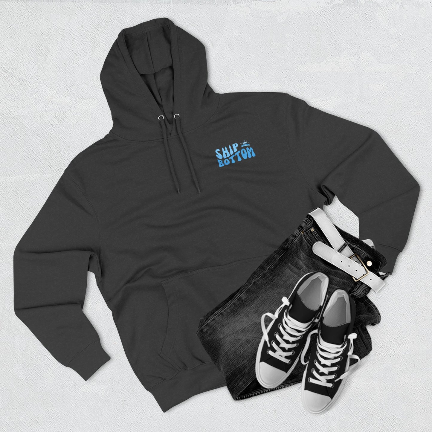 Blue wave Hoodie, Ship Bottom - newly updated