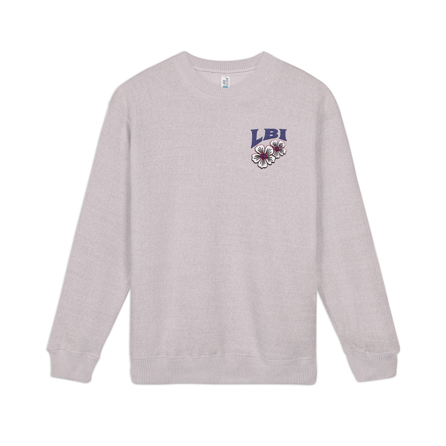 Retro Bloom Embroidered Nantucket Pullover - Salt and Pepper edition