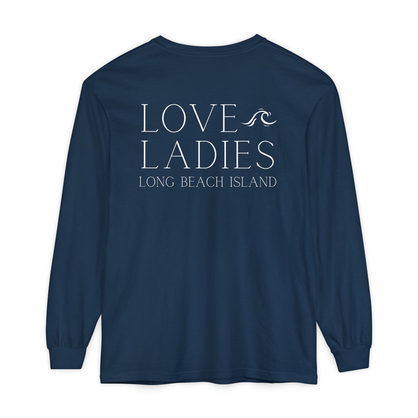 Waves Comfort Colors Long Sleeve Tee, Loveladies