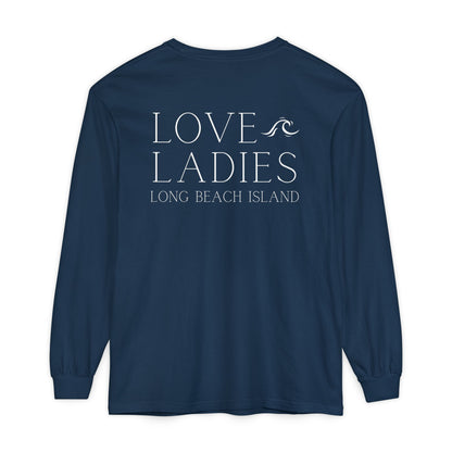 Waves Comfort Colors Long Sleeve Tee, Loveladies