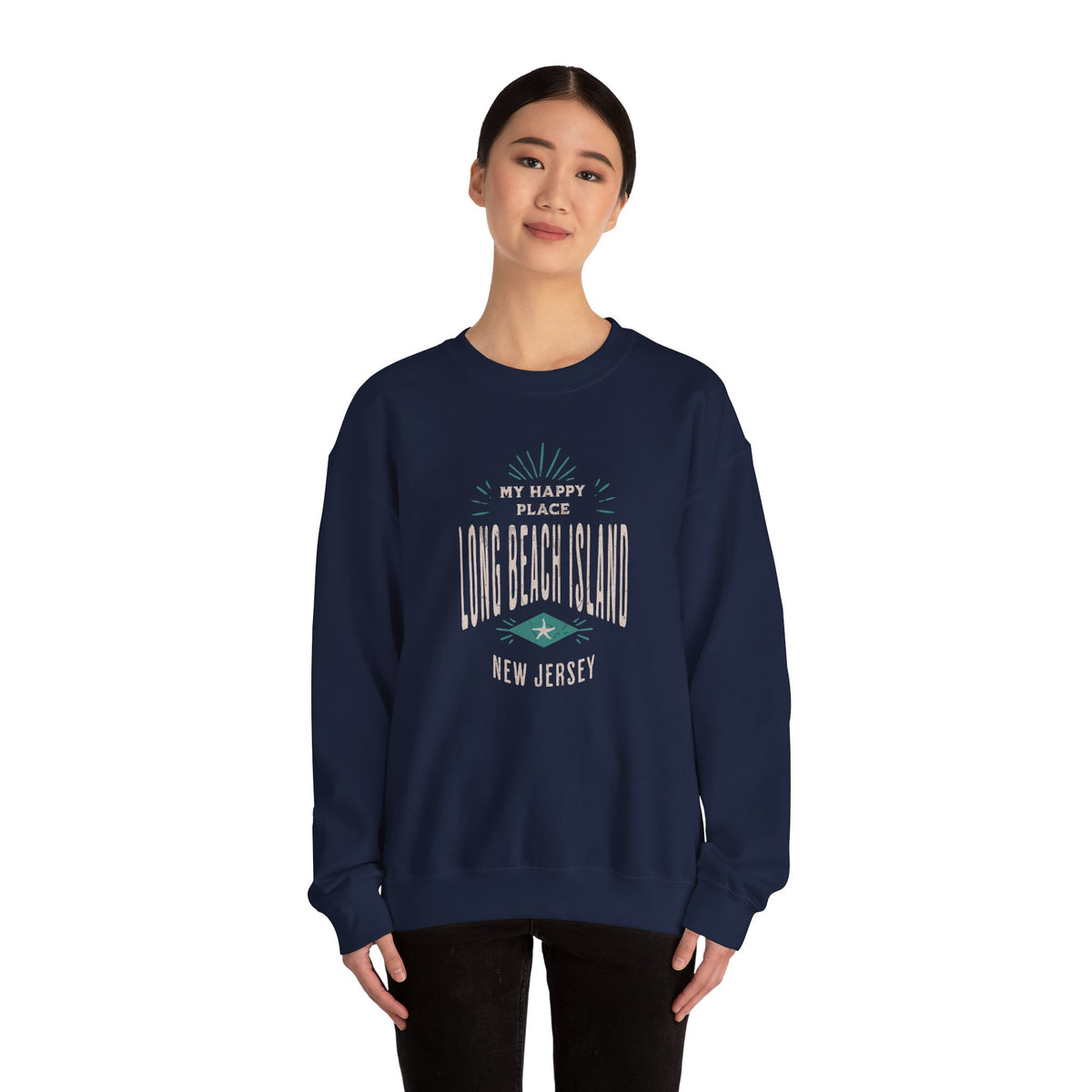 My Happy Place Sweatshirt, Long Beach Island