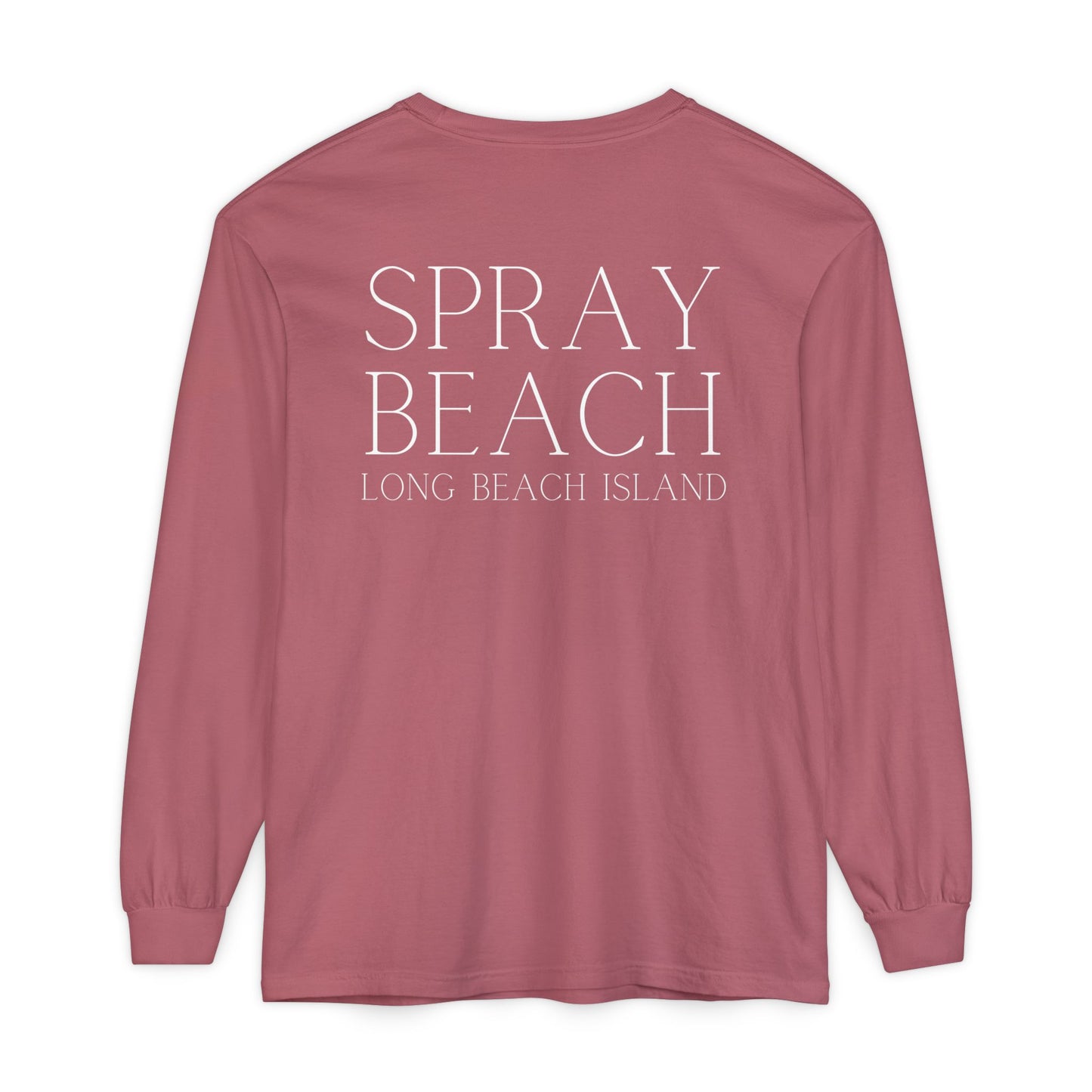 Waves Comfort Colors Long Sleeve Tee, Spray Beach