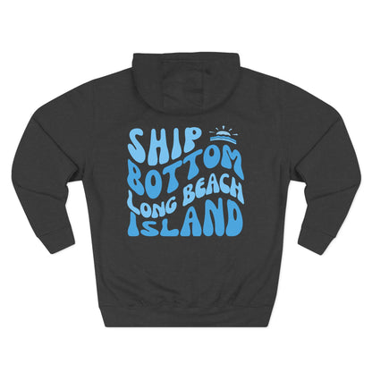 Blue wave Hoodie, Ship Bottom - newly updated