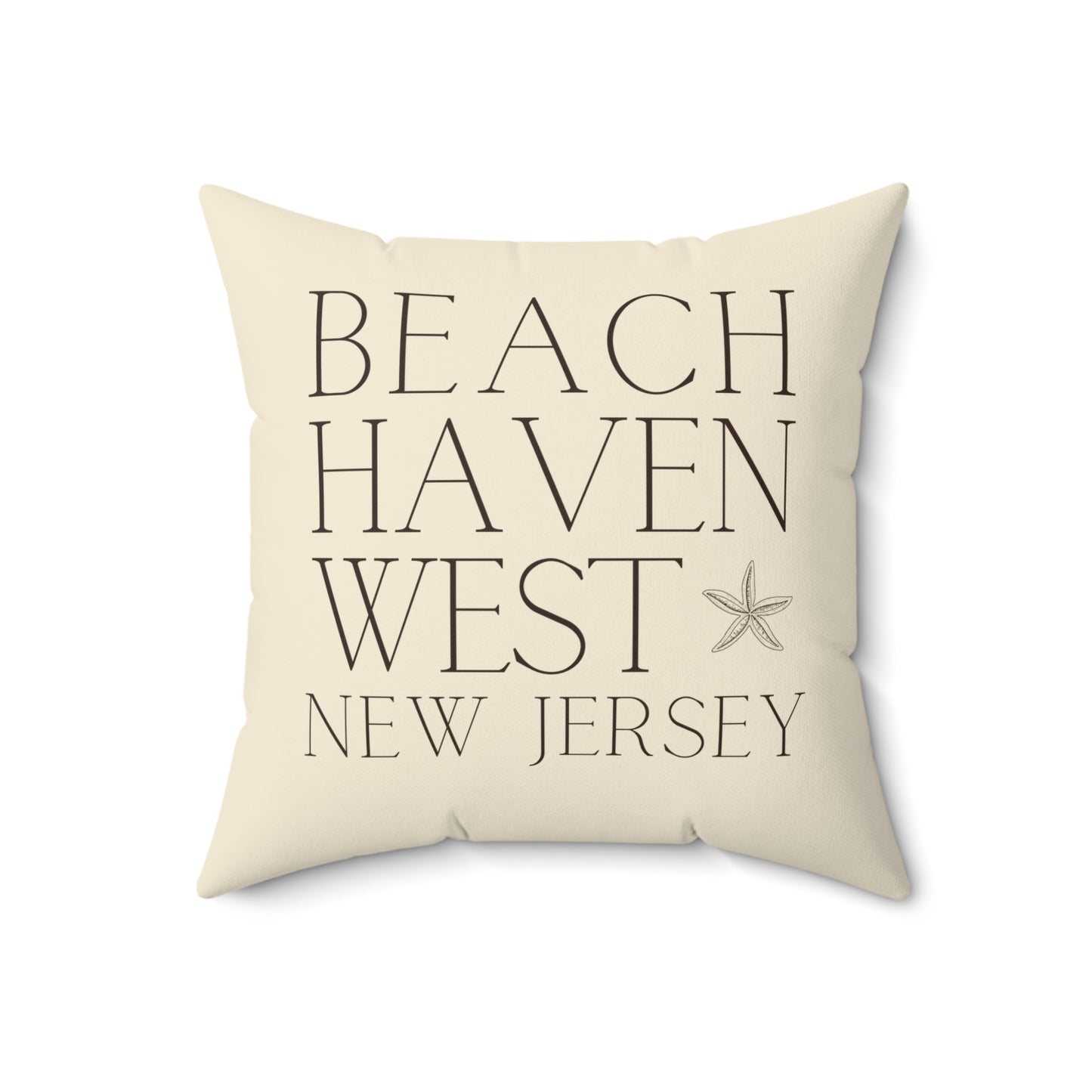 Driftwood Square Pillow, Beach Haven West