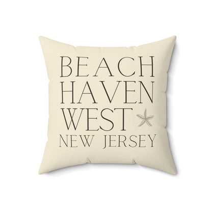 Driftwood Square Pillow, Beach Haven West