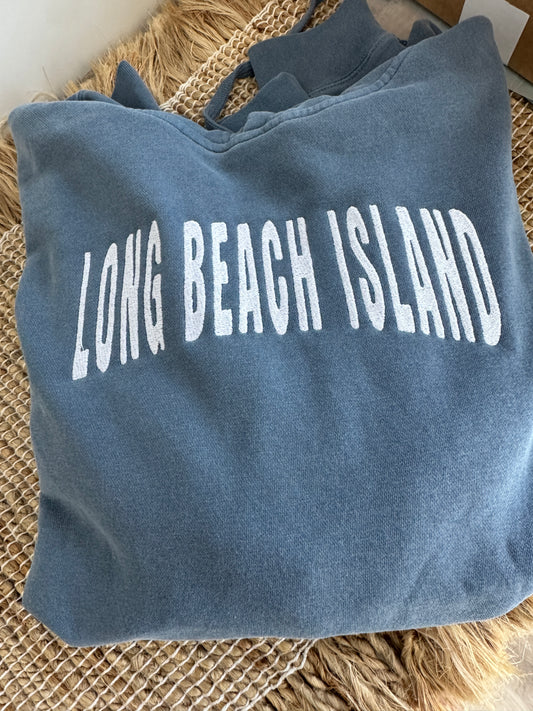 Long Beach Island Embroidered Hoodie