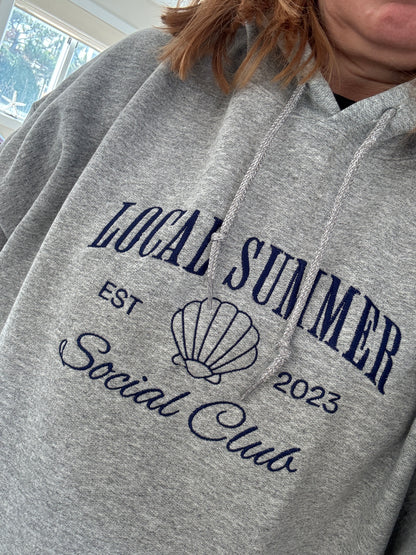 Local Summer Social Club Embroidered Hoodie