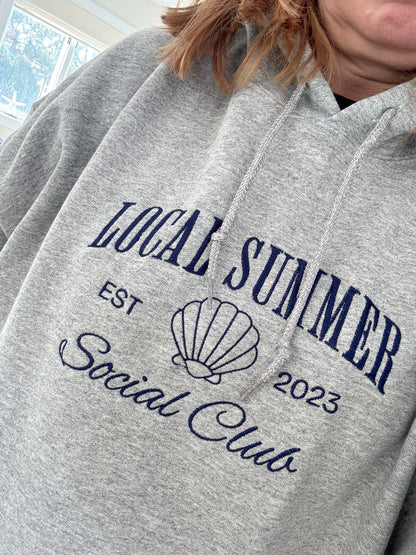 Local Summer Social Club Embroidered Hoodie