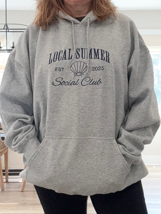 Local Summer Social Club Embroidered Hoodie