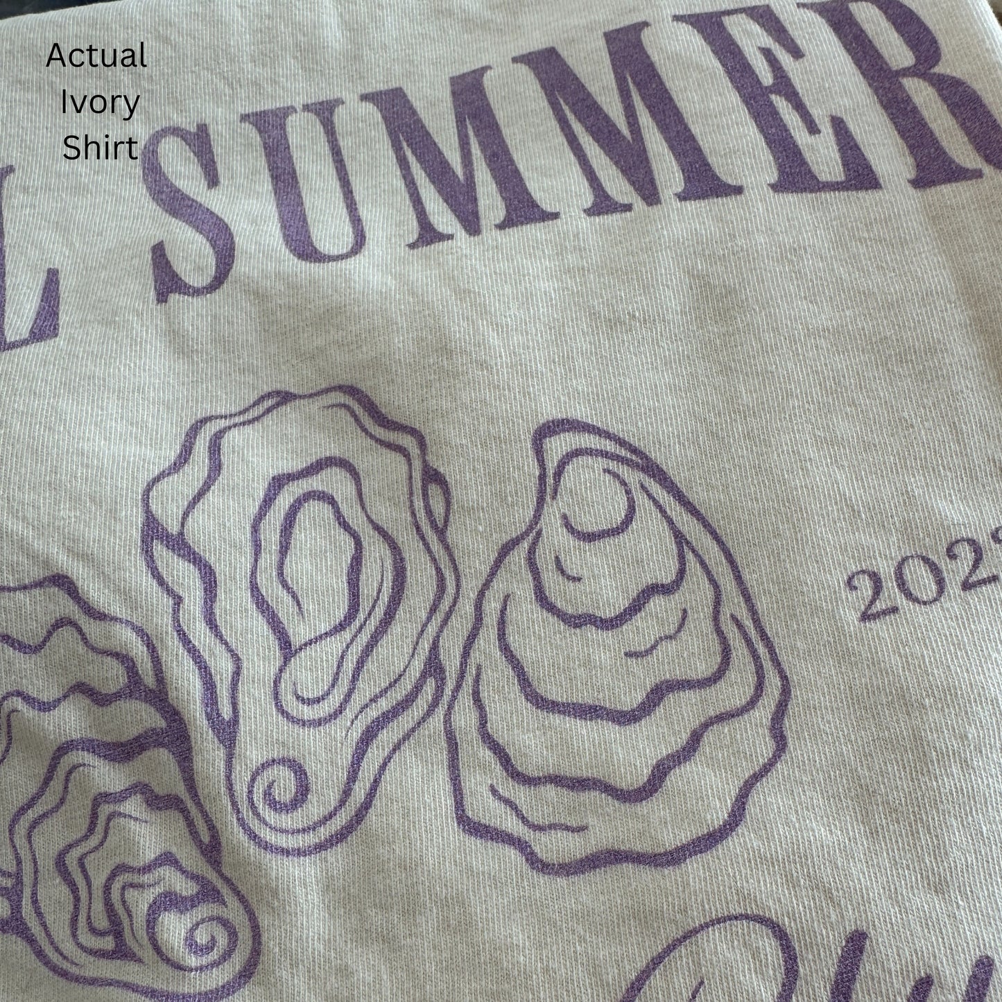 Local Summer Social Club, Oyster Club, Comfort Colors Tee