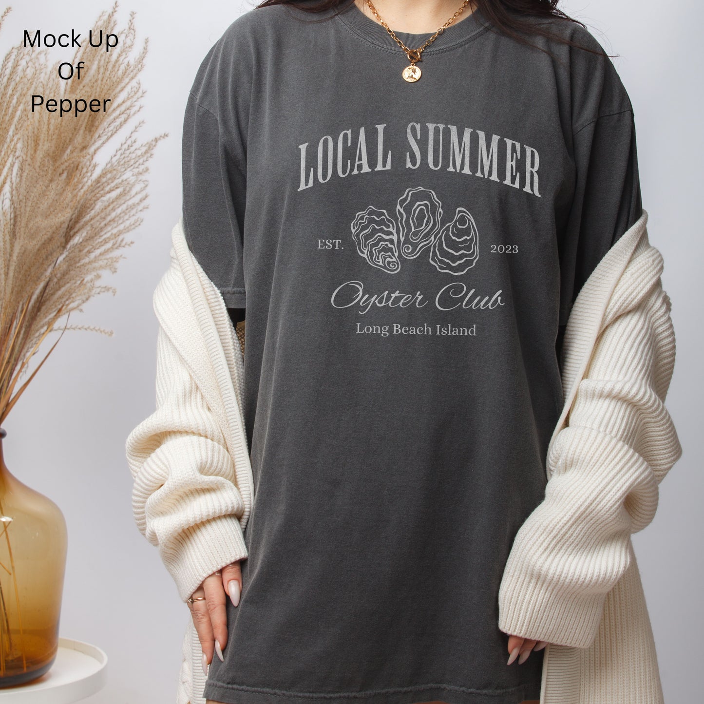 Local Summer Social Club, Oyster Club, Comfort Colors Tee