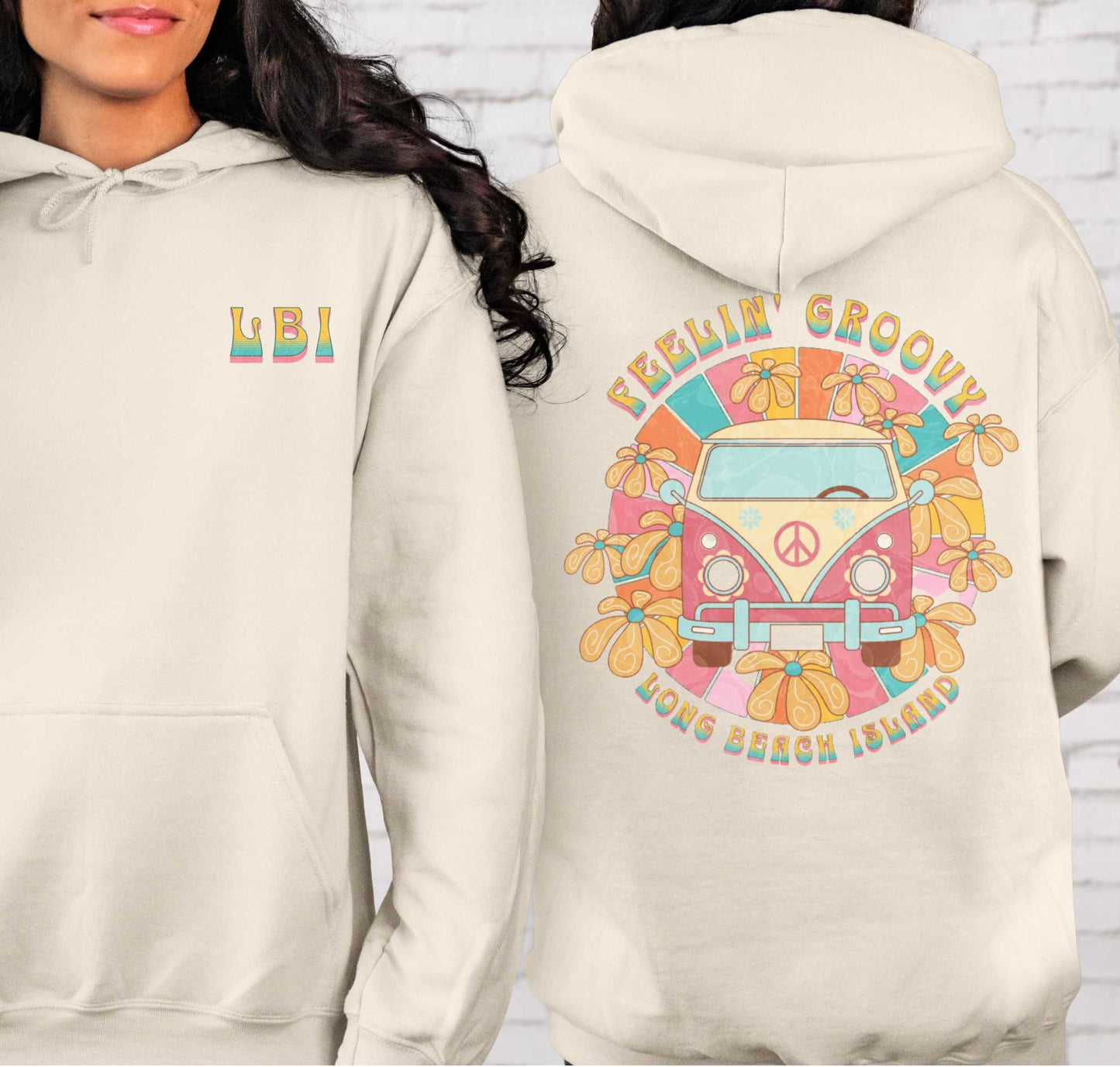 Feelin Groovy Hoodie, Long Beach Island